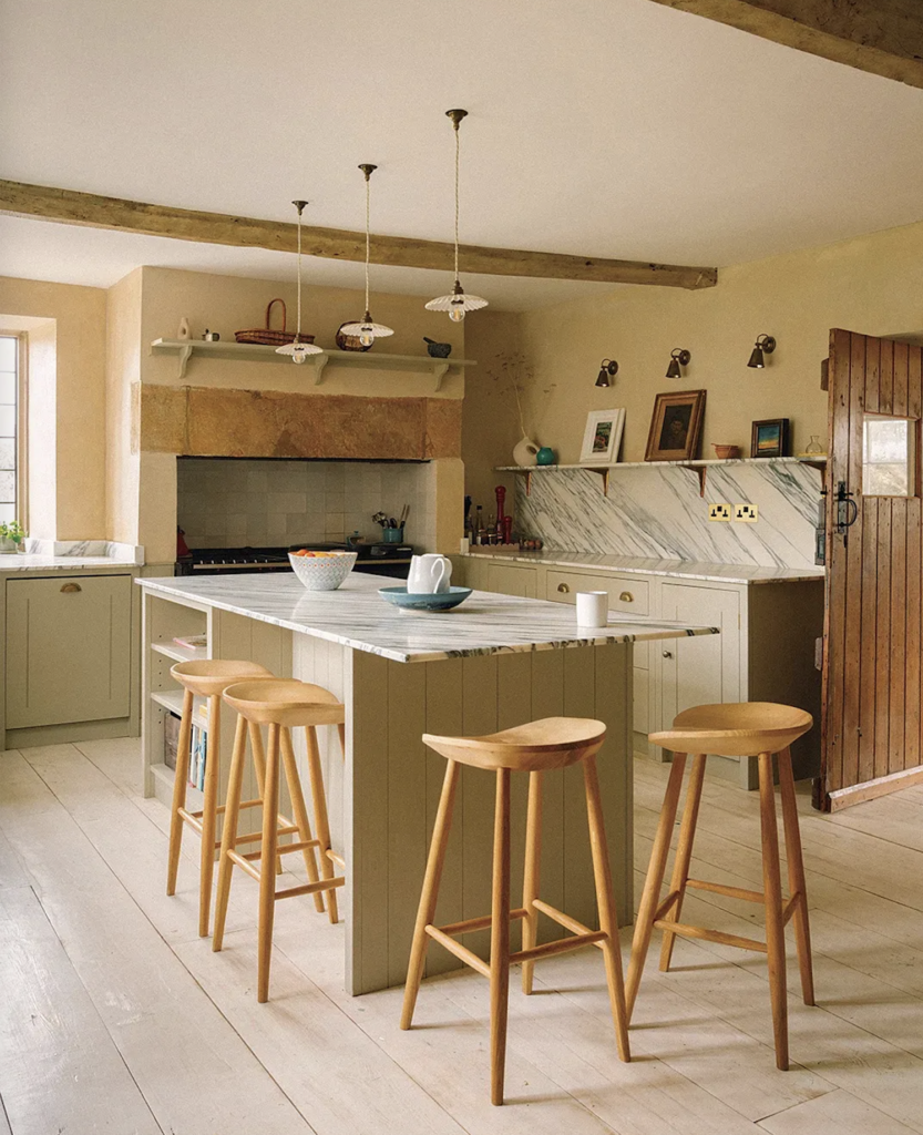 mustard and ochre in kitchens for 2025